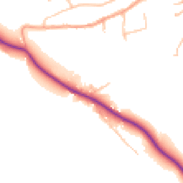 Daytime road noise heatmap for NN11 7AL