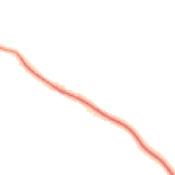 Night-time road noise heatmap for NN11 7AN