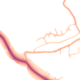 Daytime road noise heatmap for NN11 7HY