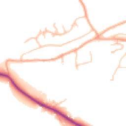 Daytime road noise heatmap for NN11 7HZ
