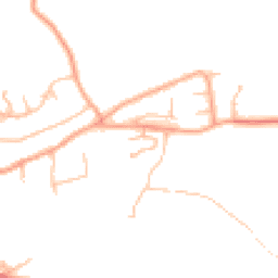 Daytime road noise heatmap for NN11 7JN