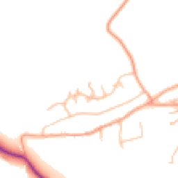 Daytime road noise heatmap for NN11 7JU