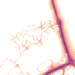 Daytime road noise heatmap for NN11 8AN