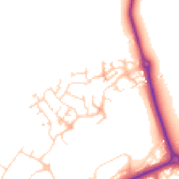 Daytime road noise heatmap for NN11 8BA