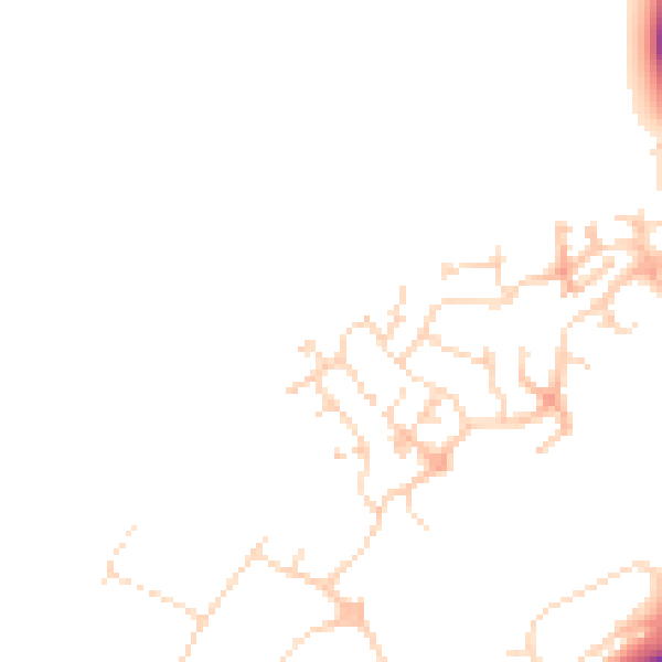Daytime road noise heatmap for NN11 8BF
