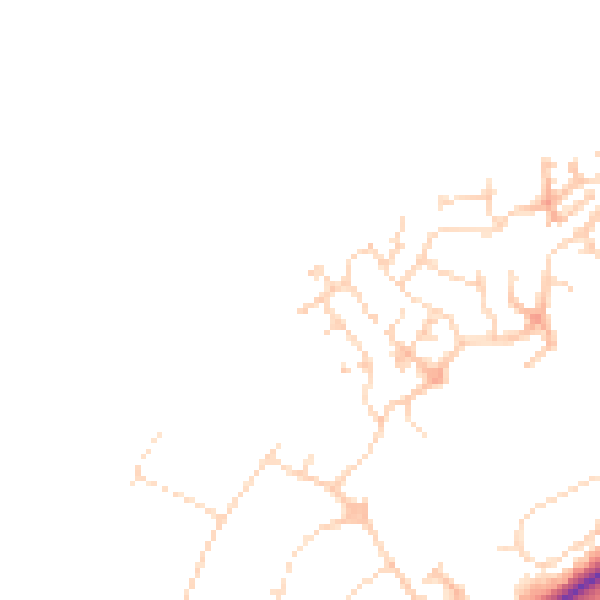Daytime road noise heatmap for NN11 8BJ