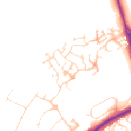 Daytime road noise heatmap for NN11 8DB