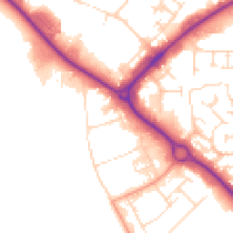 Daytime road noise heatmap for NN11 8QT