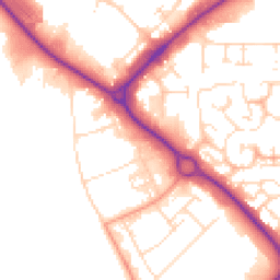 Daytime road noise heatmap for NN11 8QZ