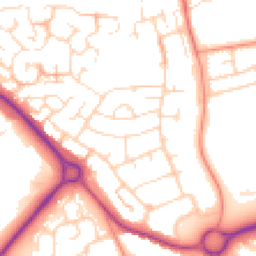 Daytime road noise heatmap for NN11 9BW