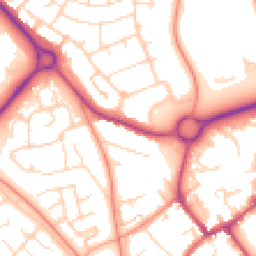 Daytime road noise heatmap for NN11 9BY