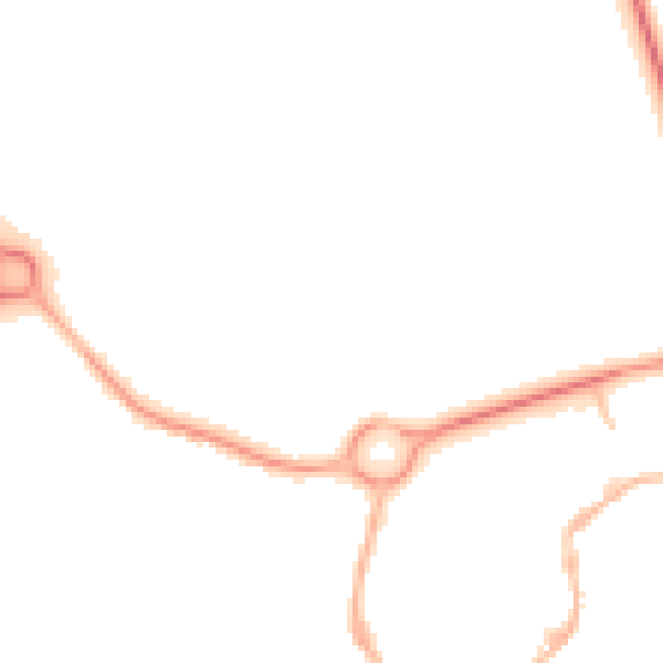 Night-time road noise heatmap for NN11 9DD