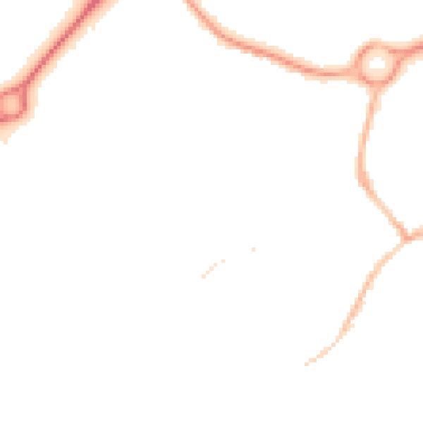 Night-time road noise heatmap for NN11 9HL