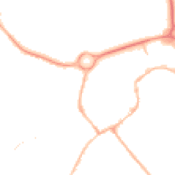 Night-time road noise heatmap for NN11 9YB