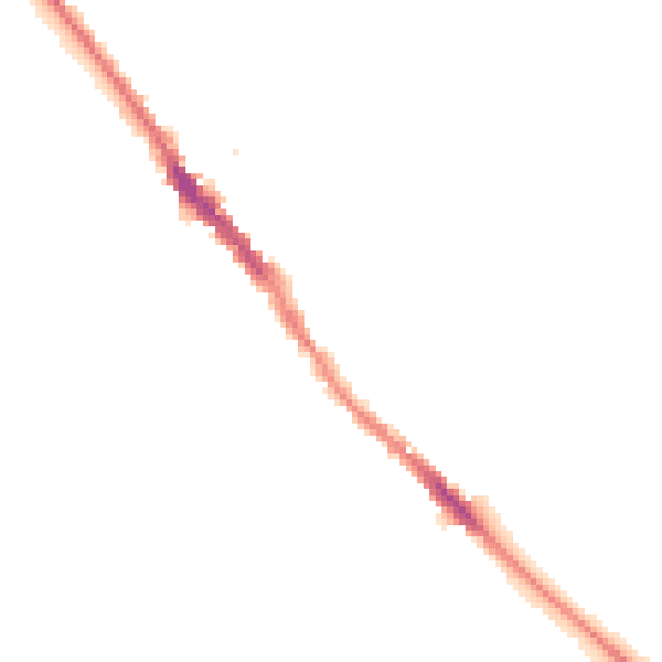 Night-time road noise heatmap for NN12 6AB