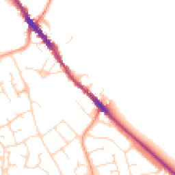 Daytime road noise heatmap for NN12 6AF
