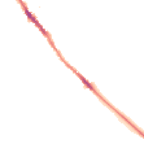Night-time road noise heatmap for NN12 6AG