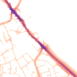 Daytime road noise heatmap for NN12 6AH