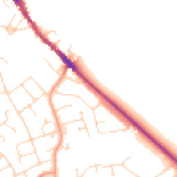 Daytime road noise heatmap for NN12 6AJ