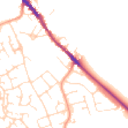 Daytime road noise heatmap for NN12 6AU