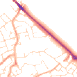 Daytime road noise heatmap for NN12 6AW
