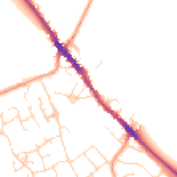 Daytime road noise heatmap for NN12 6BU