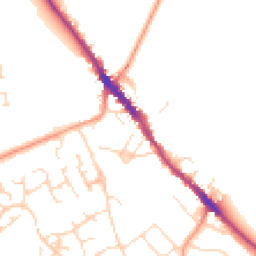 Daytime road noise heatmap for NN12 6BY
