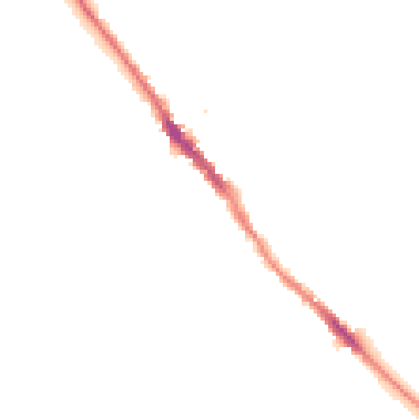 Night-time road noise heatmap for NN12 6BY