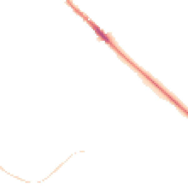 Night-time road noise heatmap for NN12 6BZ