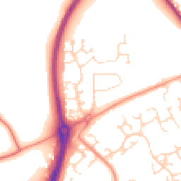 Daytime road noise heatmap for NN12 6DL