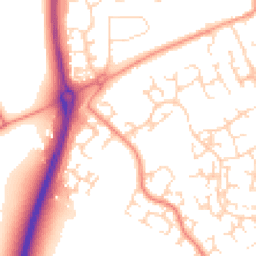 Daytime road noise heatmap for NN12 6JT