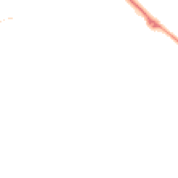 Night-time road noise heatmap for NN12 6UL
