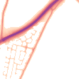 Daytime road noise heatmap for NN12 7HR