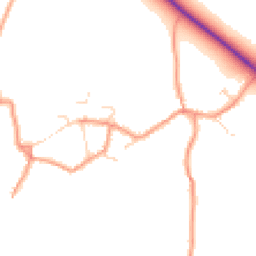 Daytime road noise heatmap for NN12 7NA