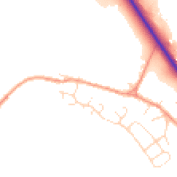 Daytime road noise heatmap for NN12 7UF