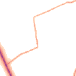 Daytime road noise heatmap for NN12 8AG