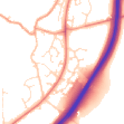Daytime road noise heatmap for NN12 8DG