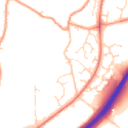 Daytime road noise heatmap for NN12 8DL