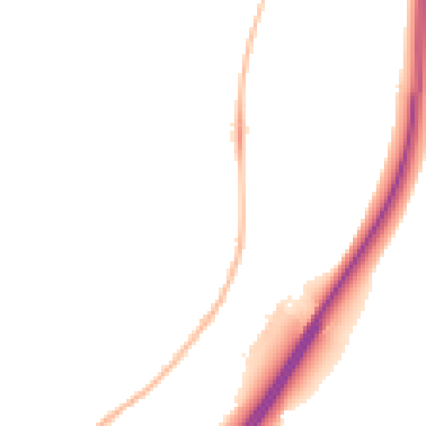 Night-time road noise heatmap for NN12 8DQ