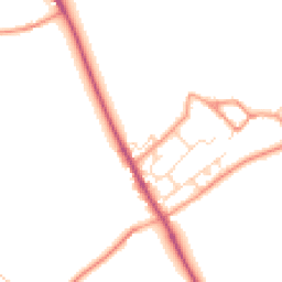 Daytime road noise heatmap for NN12 8JP