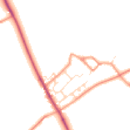 Daytime road noise heatmap for NN12 8JU