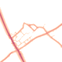 Daytime road noise heatmap for NN12 8LA