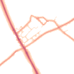Daytime road noise heatmap for NN12 8LU