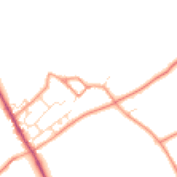 Daytime road noise heatmap for NN12 8NB
