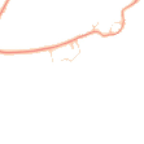 Daytime road noise heatmap for NN12 8PR