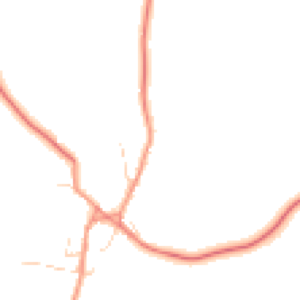 Daytime road noise heatmap for NN12 8RA