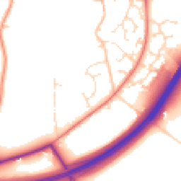 Daytime road noise heatmap for NN12 8TP