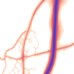 Daytime road noise heatmap for NN12 8UE