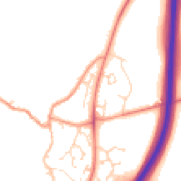 Daytime road noise heatmap for NN12 8UR