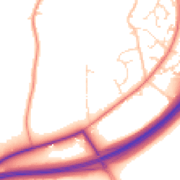 Daytime road noise heatmap for NN12 8UX